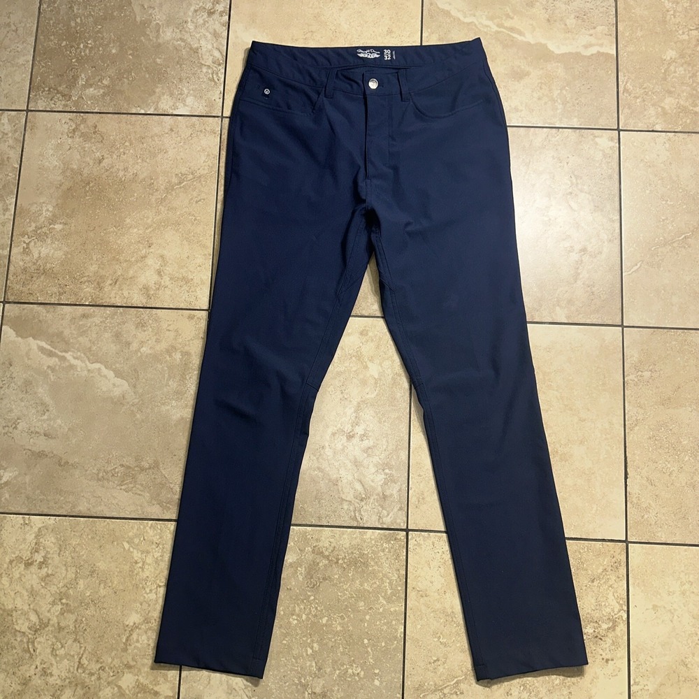 Straight Down Hero 5-Pocket Performance Stretch Golf Pants Men's 30x32 Navy Blue